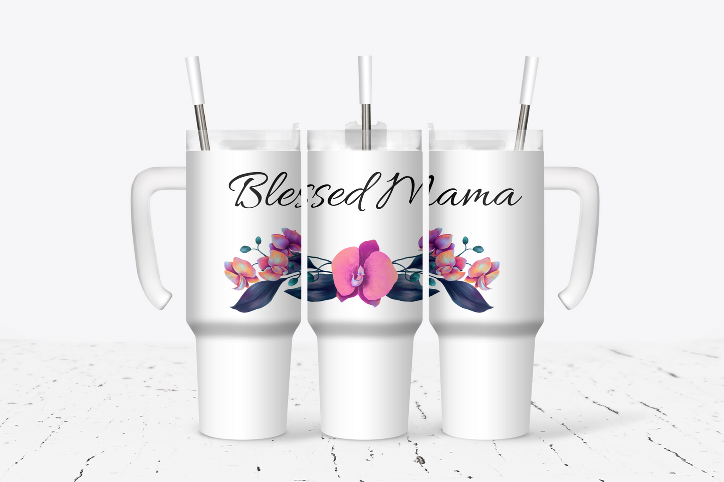 Mother's Day Blessed Mama Tumbler