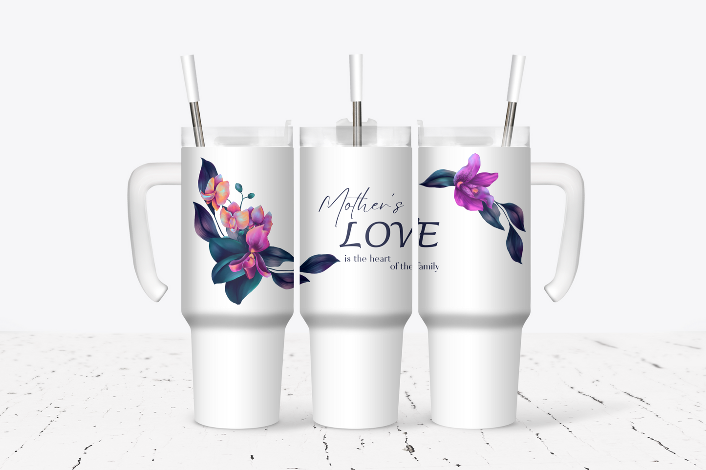 Mother's Day Mothers love heart of the family Tumbler