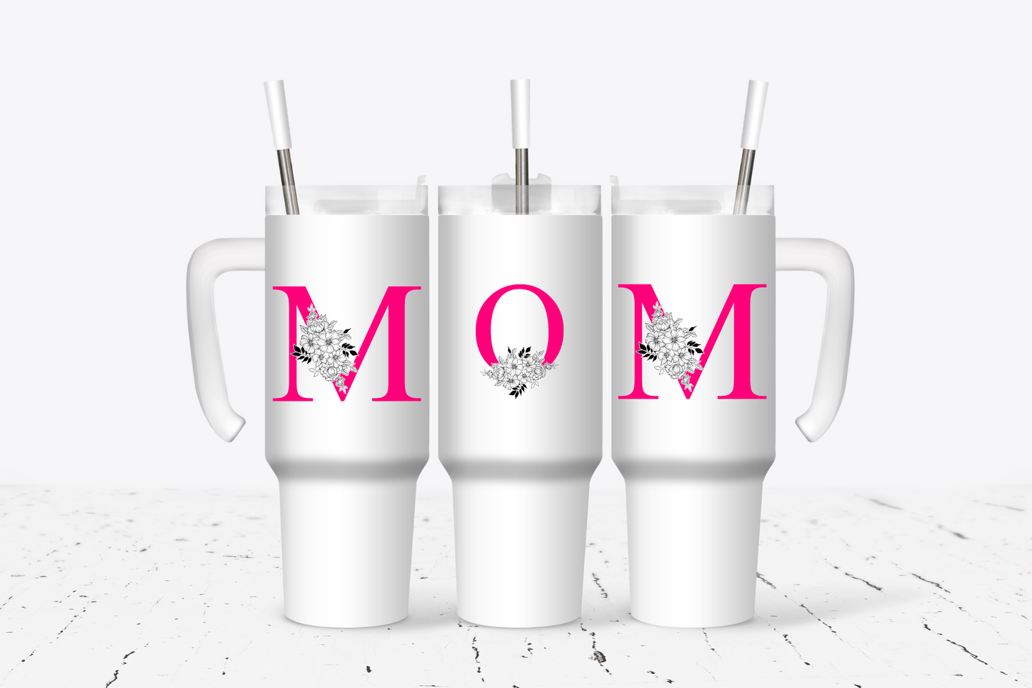 Mother's Pink MOM Tumbler