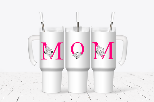 Mother's Pink MOM Tumbler