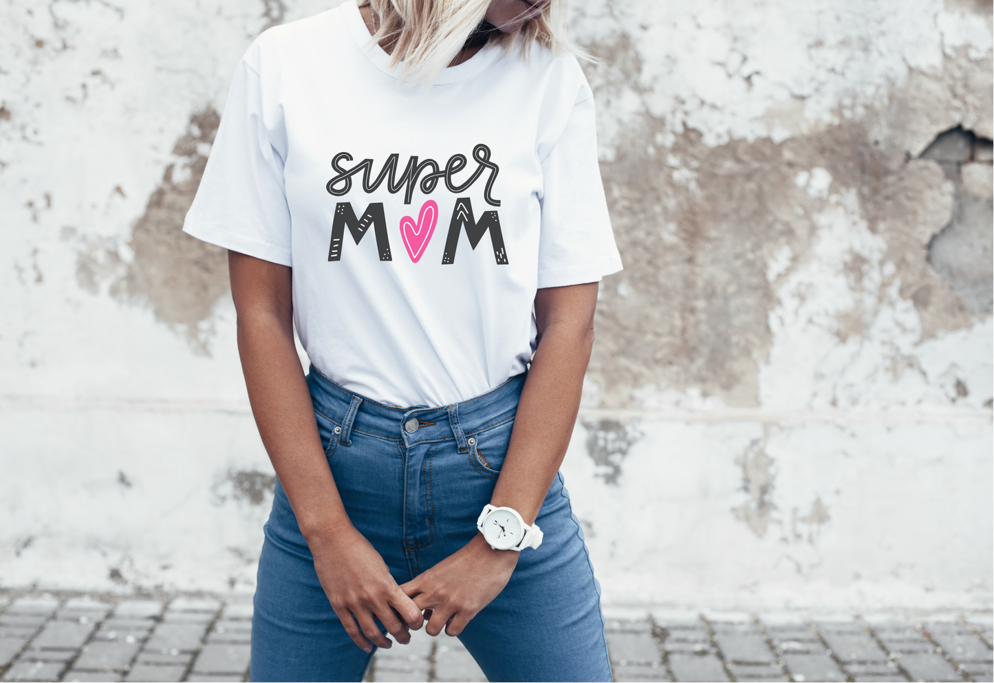 Super Mom Heart T-Shirt