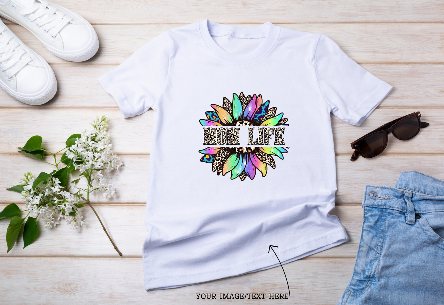 Flower Power Mom life T-Shirt