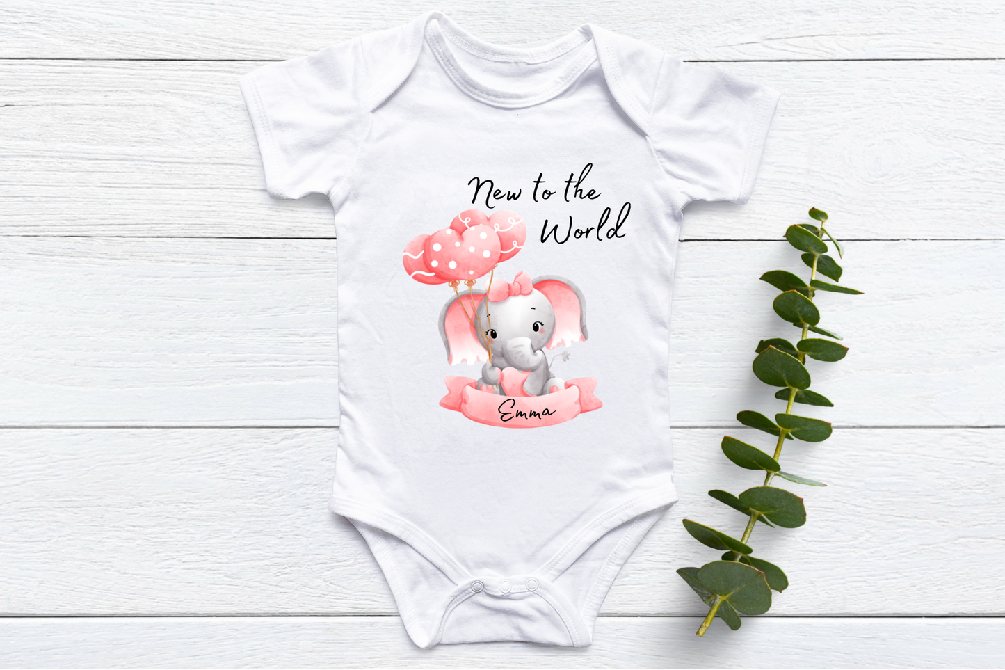 New to the World with Name Onesie