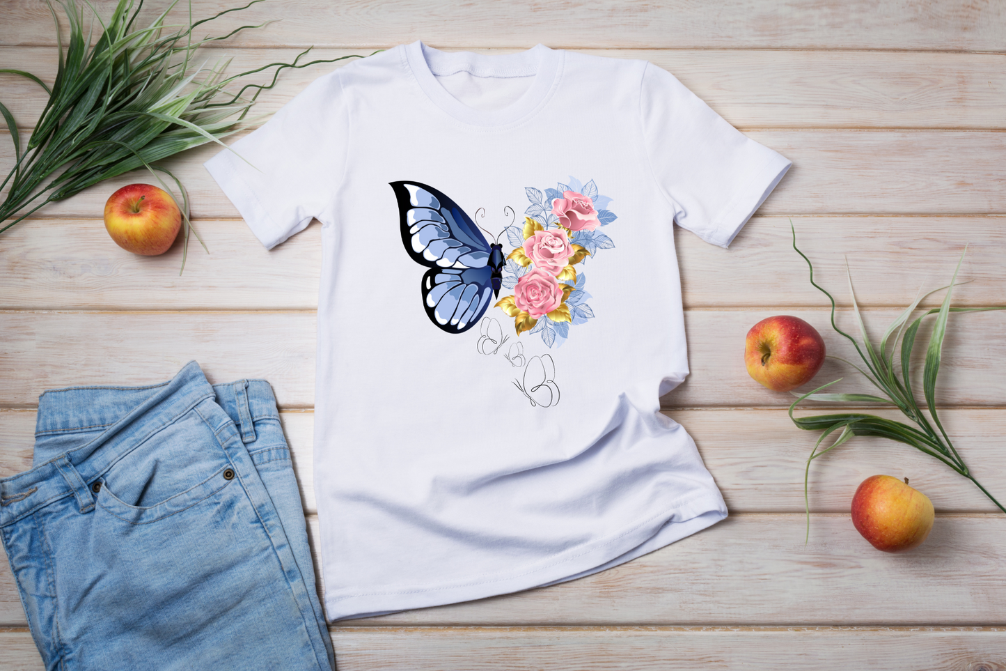 Flower Butterfly women's T-Shirt