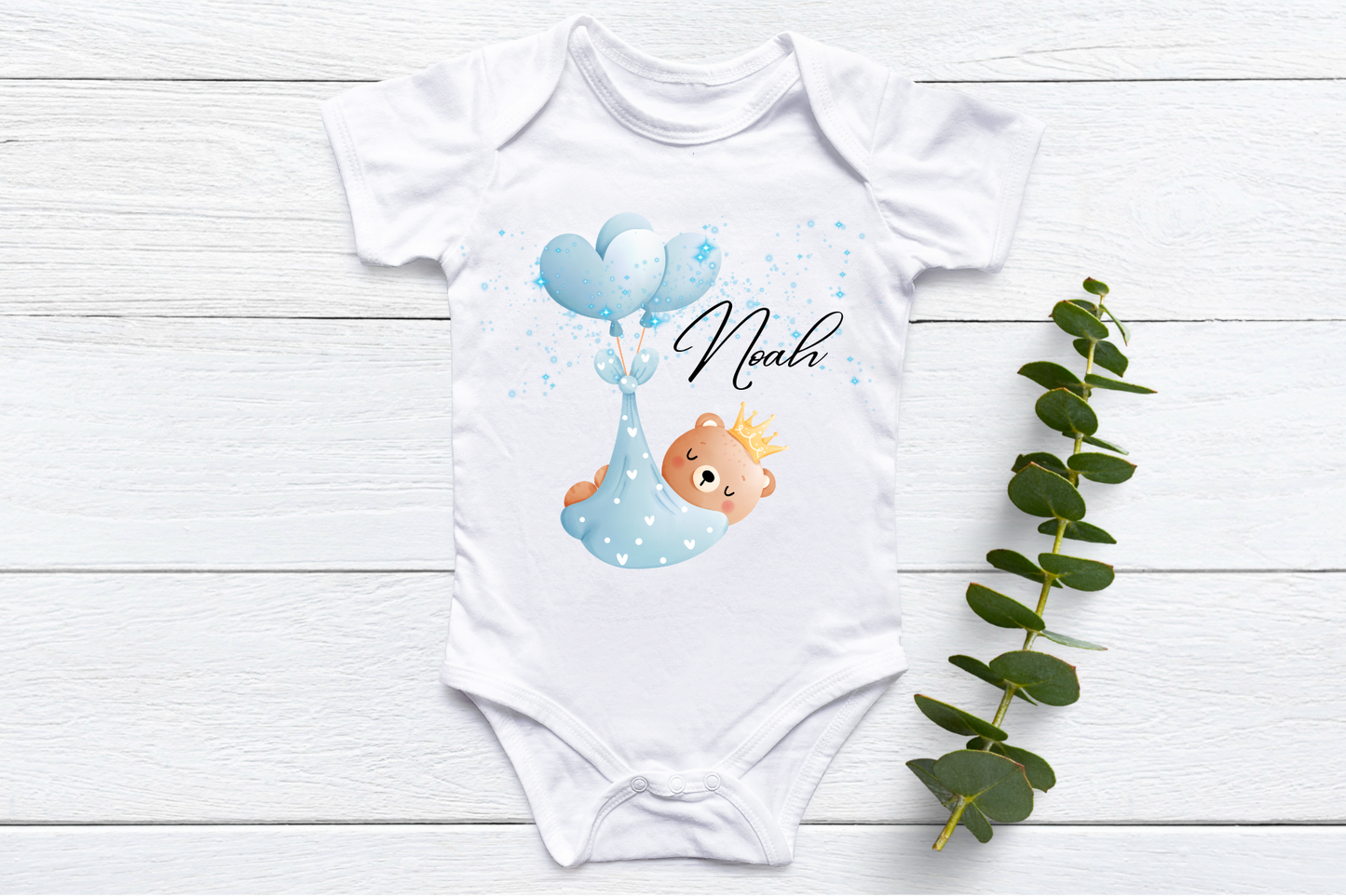 Balloon Delivery with name Onesie